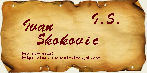Ivan Skoković vizit kartica